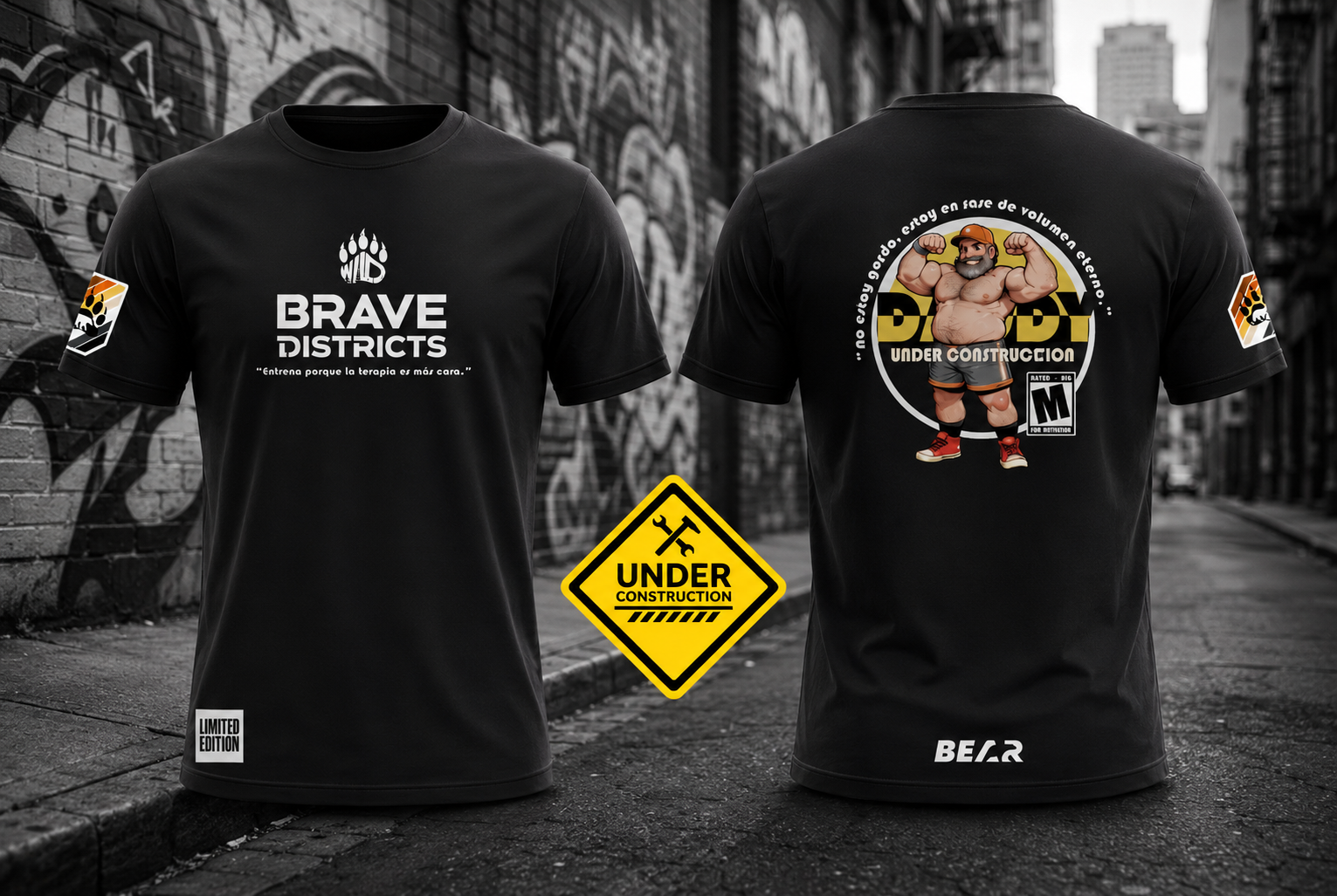 Daddy Under Construction — Polera Brave Districts